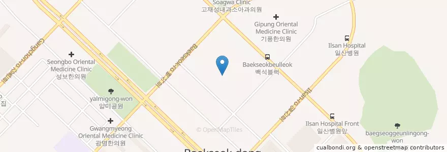 Mapa de ubicacion de 이튼유치원 en 大韓民国, 京畿道, 高陽市, 一山東区.