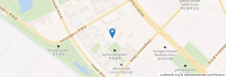 Mapa de ubicacion de 은선유치원 en Corea Del Sur, Gyeonggi, 고양시, 일산동구.