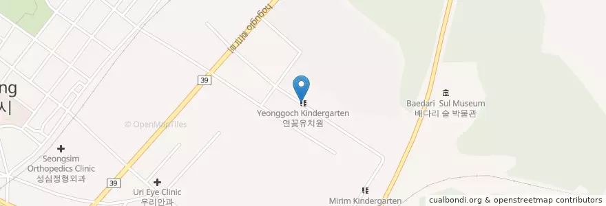 Mapa de ubicacion de 연꽃유치원 en Güney Kore, 경기도, 고양시, 덕양구.