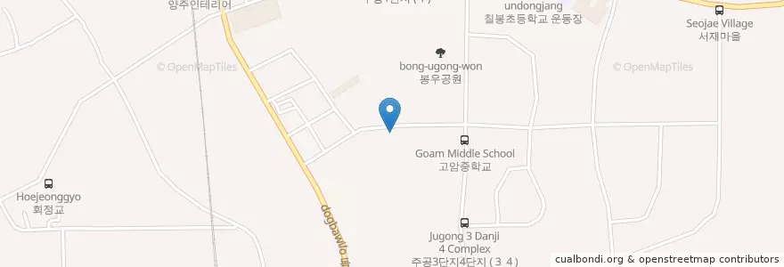 Mapa de ubicacion de 덕원유치원 en 대한민국, 경기도, 양주시.