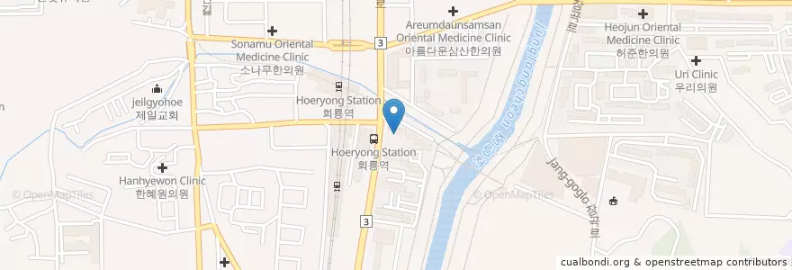 Mapa de ubicacion de 열매유치원 en 大韓民国, 京畿道, 議政府市.