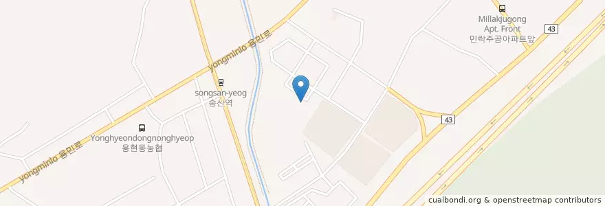 Mapa de ubicacion de 솔빛유정유치원 en 대한민국, 경기도, 의정부시.