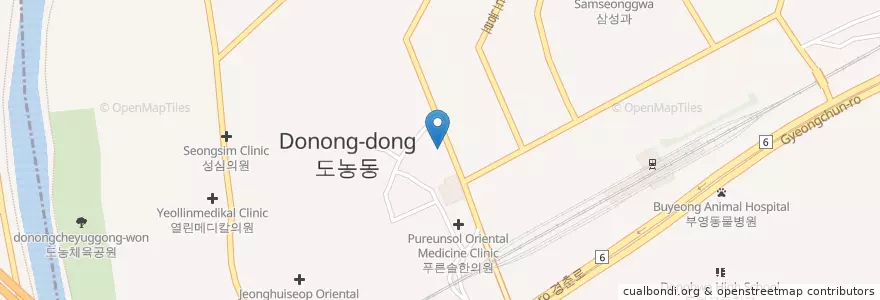 Mapa de ubicacion de 아연유치원 en 대한민국, 경기도, 남양주.