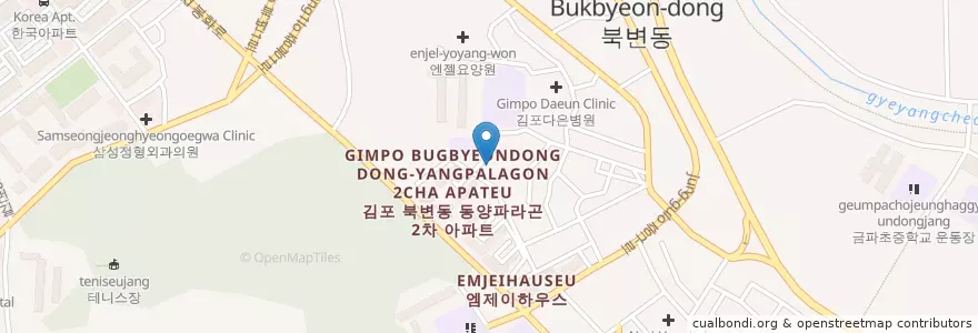 Mapa de ubicacion de 김포유치원 en كوريا الجنوبية, 경기도, 김포시.