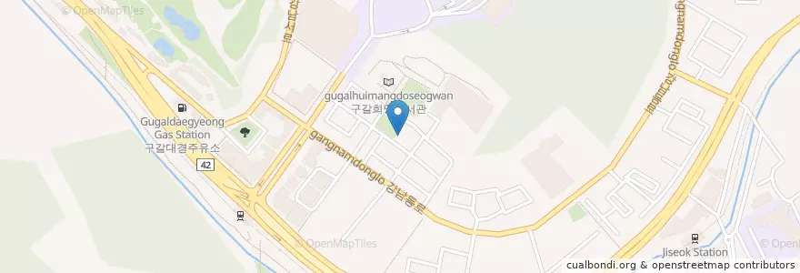 Mapa de ubicacion de 체리아유치원 en 대한민국, 경기도, 용인시, 기흥구.