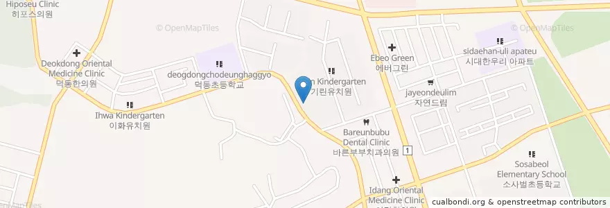 Mapa de ubicacion de 기린유치원 en Республика Корея, Кёнгидо, 평택시.