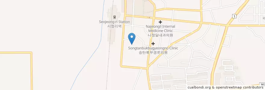 Mapa de ubicacion de 소화데레사유치원 en كوريا الجنوبية, 경기도, 평택시.