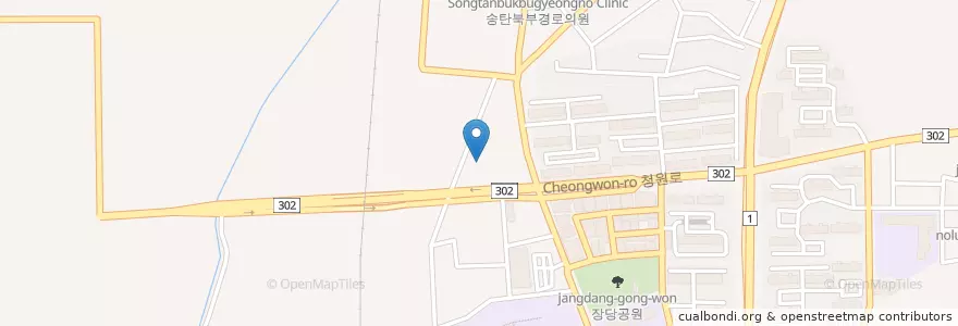 Mapa de ubicacion de 아이온세상유치원 en Südkorea, Gyeonggi-Do, 평택시.