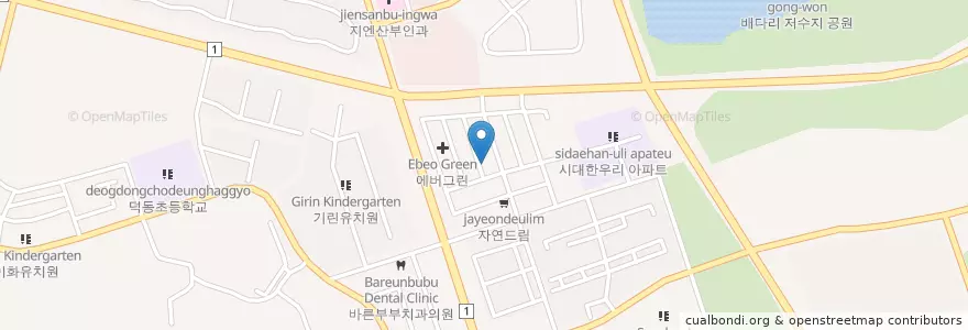 Mapa de ubicacion de 행복한아이유치원 en Corea Del Sud, Gyeonggi, 평택시.