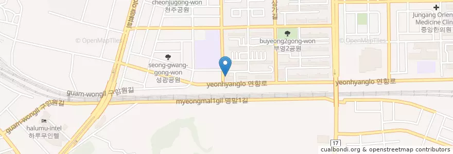 Mapa de ubicacion de 장미유치원 en کره جنوبی, جئولانام-دو, 순천시.