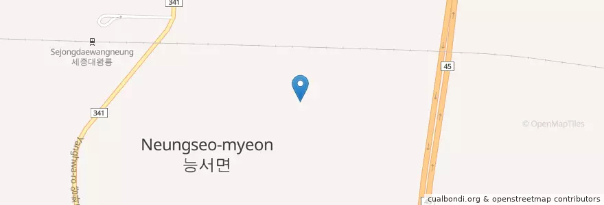 Mapa de ubicacion de 능서초등학교유치원 en Korea Selatan, Gyeonggi, 여주시.