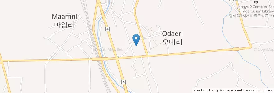 Mapa de ubicacion de 반야유치원 en 大韓民国, 忠清北道, 沃川郡.