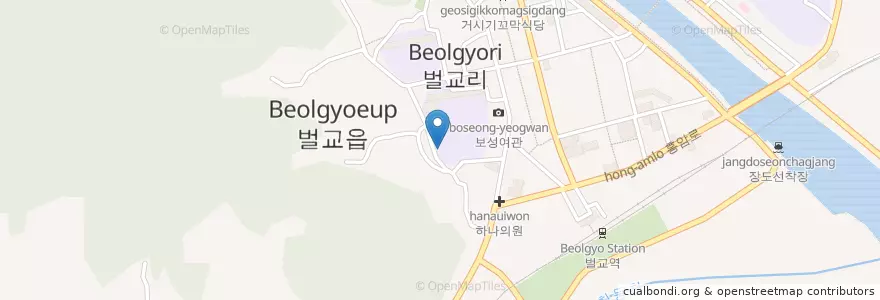 Mapa de ubicacion de 벌교초등학교병설유치원 en 대한민국, 전라남도, 보성군.