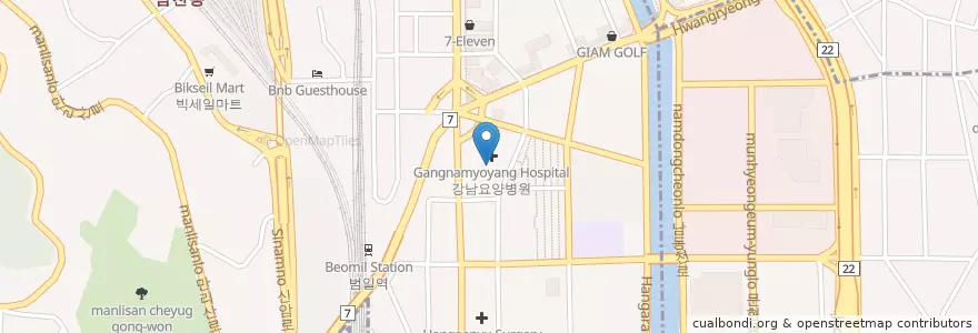 Mapa de ubicacion de Uri Bank en South Korea, Busan.