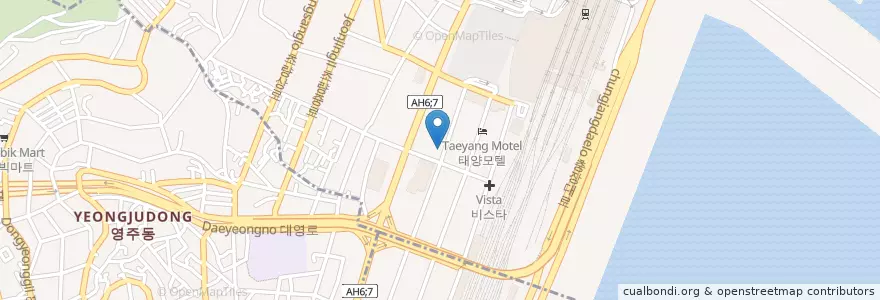Mapa de ubicacion de 메트로은행 en Güney Kore, Busan, 동구.