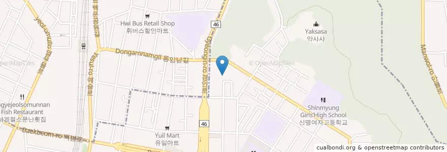 Mapa de ubicacion de 신한은행 en Corea Del Sur, Incheon, 남동구, 간석동.