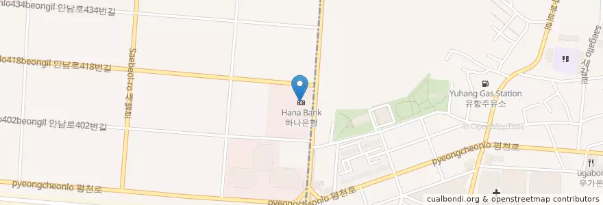 Mapa de ubicacion de 하나은행 en Südkorea, Incheon, Bupyeong-Gu.