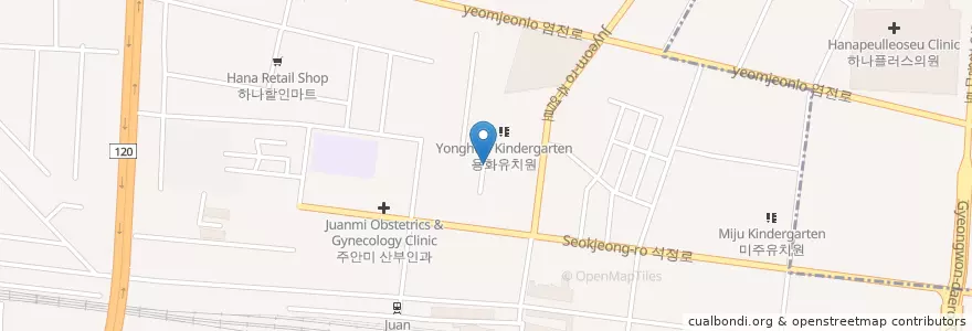 Mapa de ubicacion de 한국씨티은행 en 韩国/南韓, 仁川廣域市, 彌鄒忽區.