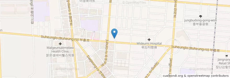 Mapa de ubicacion de 금화저축은행 en Güney Kore, 인천, 부평구, 부평동.