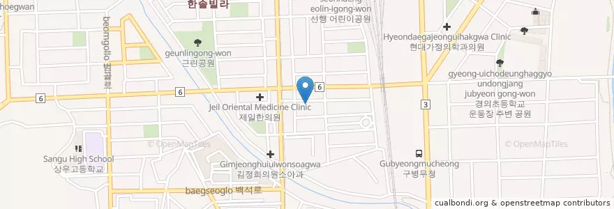 Mapa de ubicacion de 신한은행 en Güney Kore, 경기도, 의정부시.