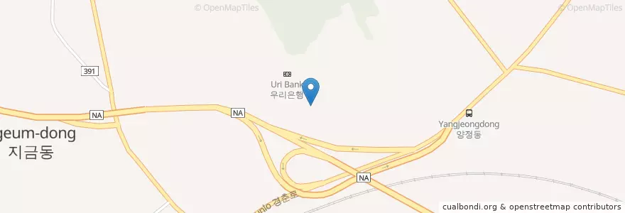 Mapa de ubicacion de 우리은행 en Korea Selatan, Gyeonggi, 남양주.