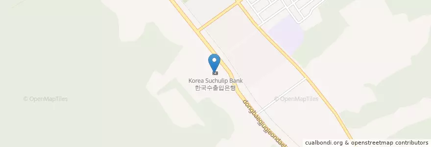 Mapa de ubicacion de 한국수출입은행 en کره جنوبی, گیونگی-دو, 용인시, 기흥구.