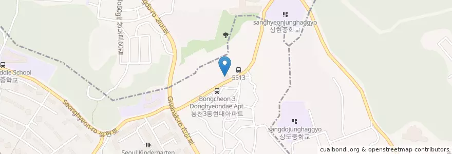 Mapa de ubicacion de 청림동주민센터 en Zuid-Korea, Seoel, 관악구, 청림동.