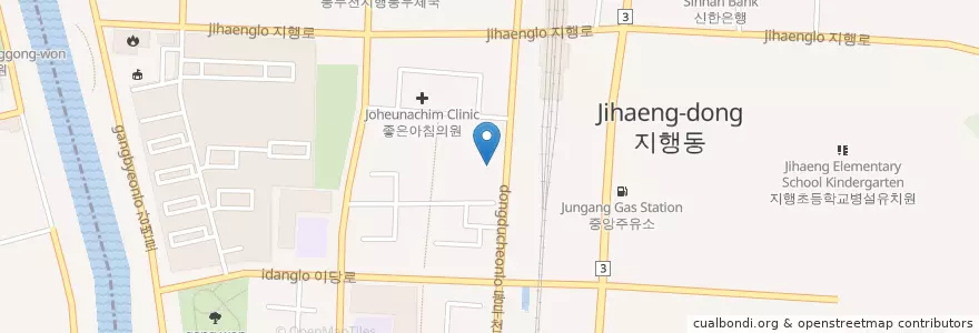 Mapa de ubicacion de Songnaedong Community Service Center en South Korea, Gyeonggi-Do, Dongducheon-Si.