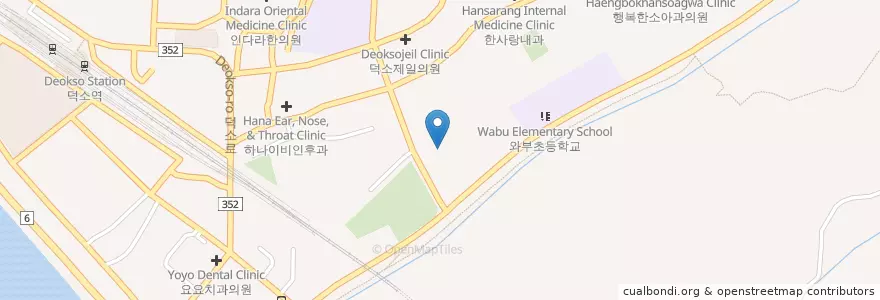 Mapa de ubicacion de 와부읍주민센터 en كوريا الجنوبية, 경기도, 남양주.