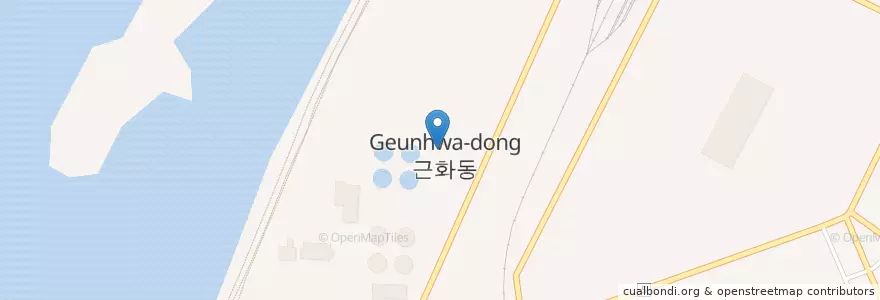 Mapa de ubicacion de 근화동 주민센터 en Coreia Do Sul, Gangwon.