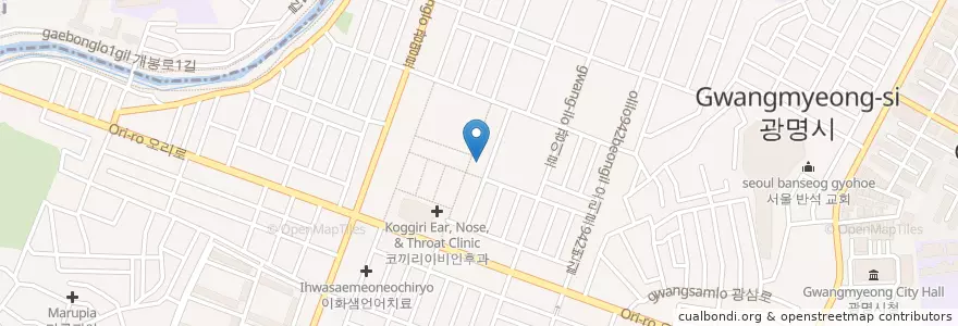 Mapa de ubicacion de 광명3동주민센터 en 大韓民国, 京畿道, 光明市.