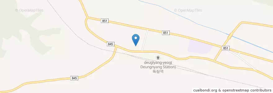 Mapa de ubicacion de 득량면 주민센터 en 대한민국, 전라남도, 보성군.