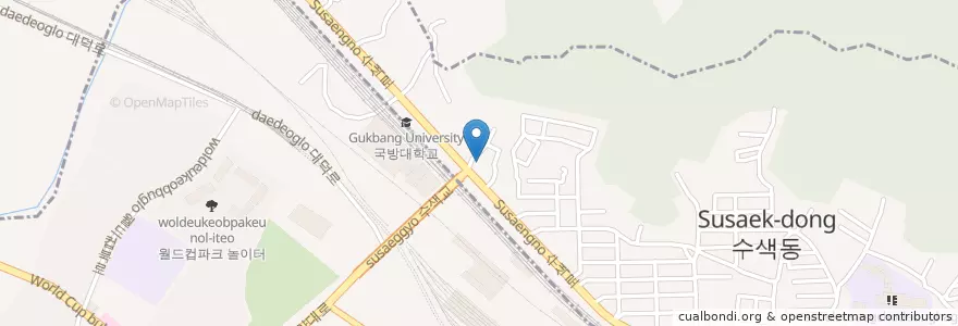 Mapa de ubicacion de 신광주유소 en Республика Корея, Кёнгидо, Сеул, 마포구, 은평구, 수색동.