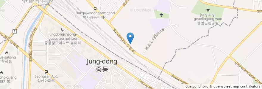 Mapa de ubicacion de 가좌주유소 en Coreia Do Sul, Seul, 마포구.