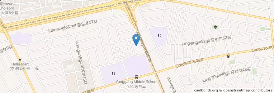 Mapa de ubicacion de 대농주유소 en 大韓民国, ソウル, 陽川区, 신월2동.
