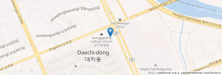 Mapa de ubicacion de GS칼텍스 은마주유소 en كوريا الجنوبية, سول, 강남구, 대치동, 대치2동.
