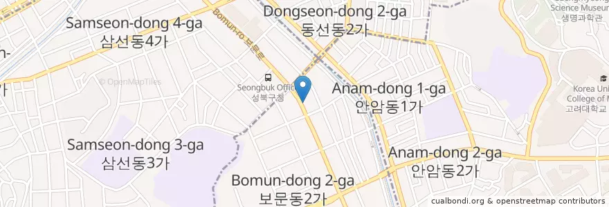 Mapa de ubicacion de 성북주유소 en Güney Kore, Seul, 성북구.