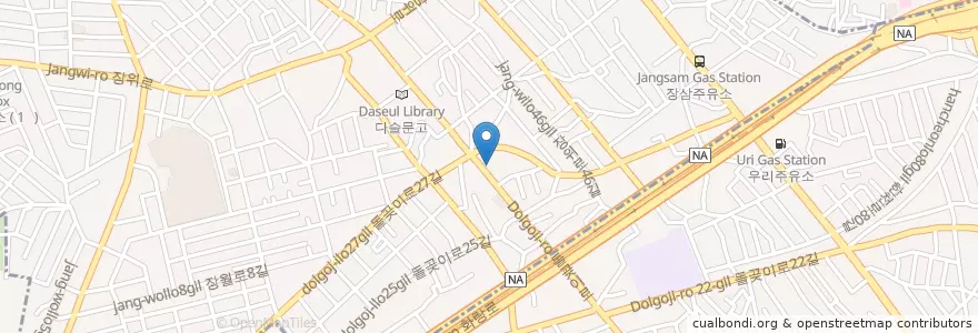 Mapa de ubicacion de 장석주유소 en 大韓民国, ソウル, 城北区, 장위2동.