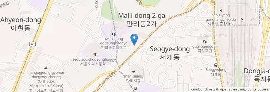 Mapa de ubicacion de 만리주유소 en 韩国/南韓, 首尔, 中區, 중림동.