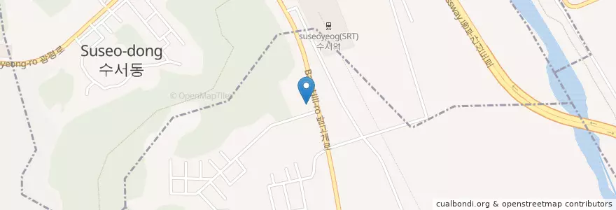 Mapa de ubicacion de SK셀프 자곡주유소 en 대한민국, 서울, 강남구, 세곡동.