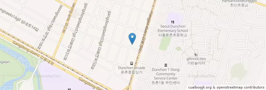 Mapa de ubicacion de 신월주유소 en Korea Selatan, 서울, 성내동, 성내3동.
