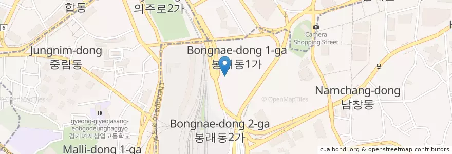 Mapa de ubicacion de 서남주유소 en 韩国/南韓, 首尔, 中區.