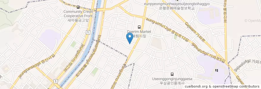 Mapa de ubicacion de 무궁화주유소 en 대한민국, 서울, 은평구.