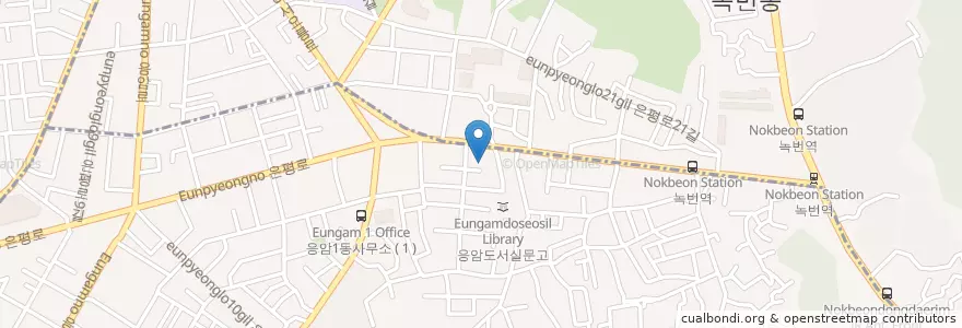Mapa de ubicacion de SK은평주유소 en Corée Du Sud, Séoul, 은평구, 응암1동.