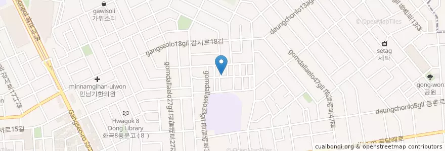 Mapa de ubicacion de 한미이동주유소 en Korea Selatan, 서울, 강서구.