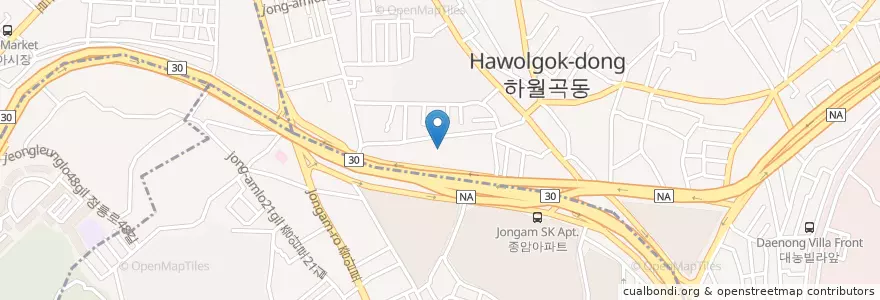 Mapa de ubicacion de GS Hyoseong Gas Station en South Korea, Seoul, Seongbuk-Gu, Wolgok 1(Il)-Dong.