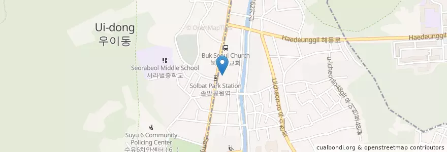 Mapa de ubicacion de 신화상사신화제2주유소 en Zuid-Korea, Seoel, 도봉구, 우이동.