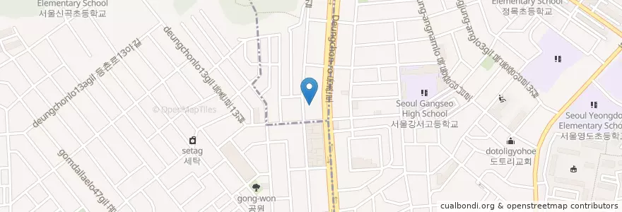Mapa de ubicacion de SK네트윅스동방주유소 en 韩国/南韓, 首尔, 江西区, 화곡4동.