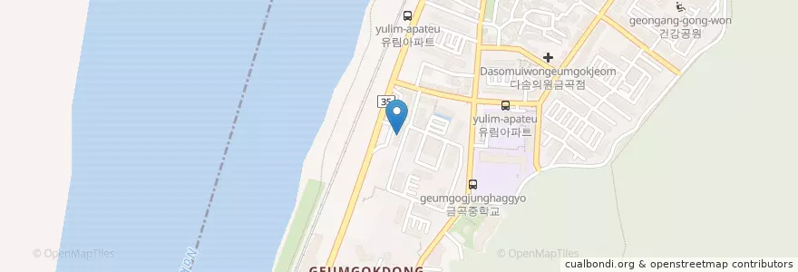 Mapa de ubicacion de 금곡주유소 en Korea Selatan, 부산, 북구, 금곡동.
