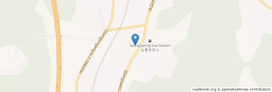 Mapa de ubicacion de 청강주유소 en كوريا الجنوبية, بسان, 기장군, 기장읍.